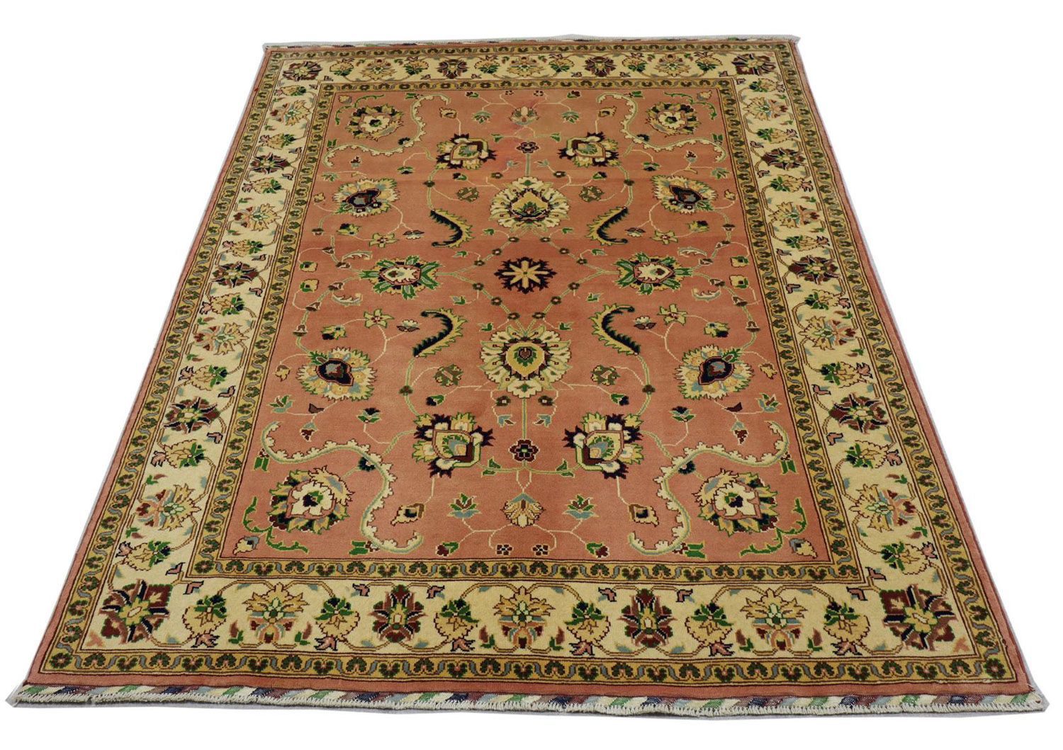 Alfombra oriental - 192 x 151 cm - óxido