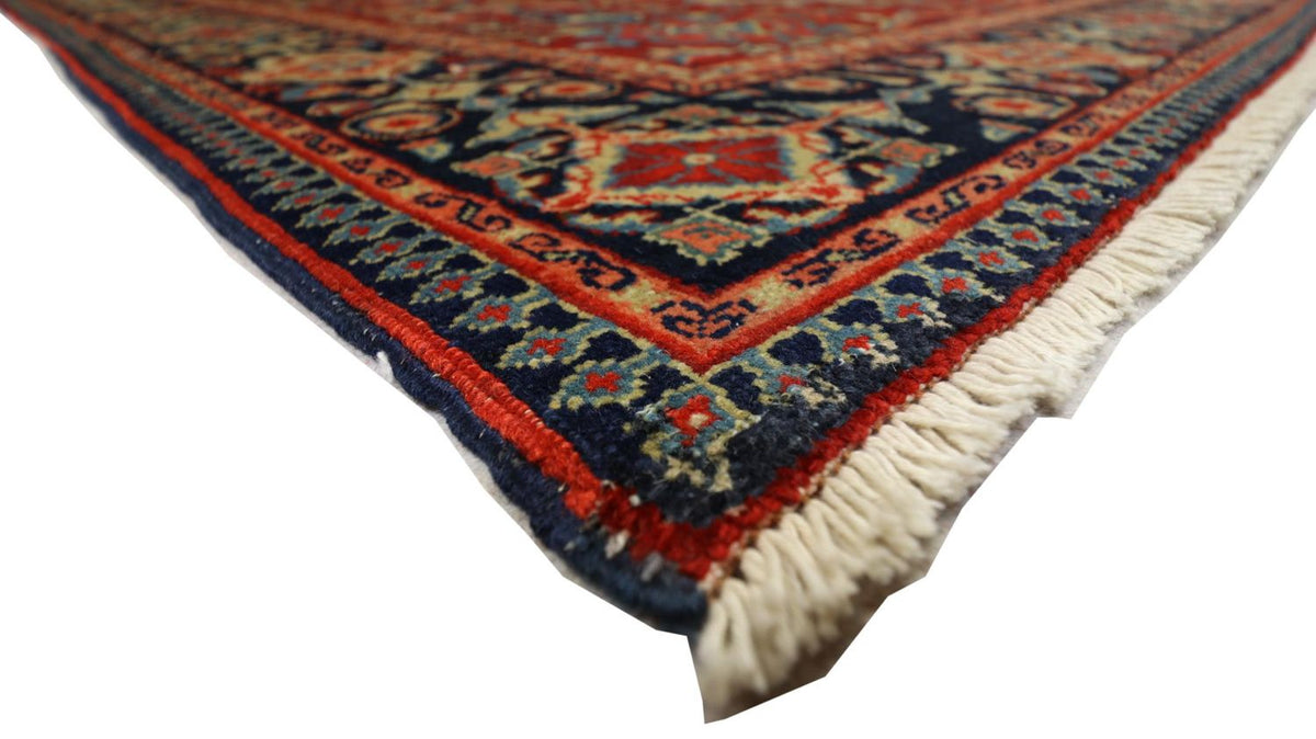 Alfombra oriental - 205 x 139 cm - rojo oscuro