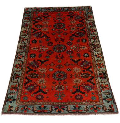 Alfombra oriental - 210 x 133 cm - rojo oscuro