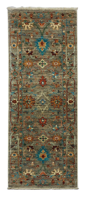 Alfombra de pasillo Alfombra Ziegler - 201 x 77 cm - verde oliva