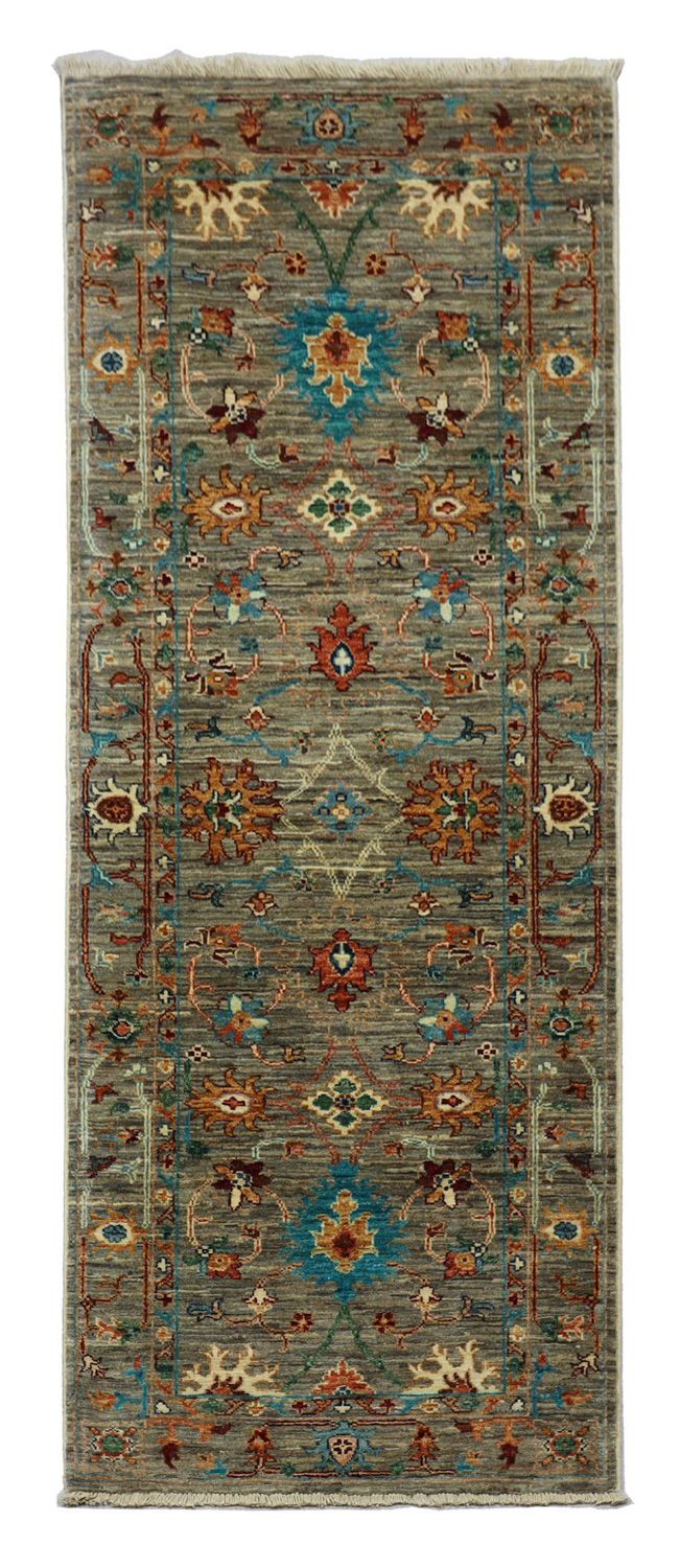 Alfombra de pasillo Alfombra Ziegler - 201 x 77 cm - verde oliva