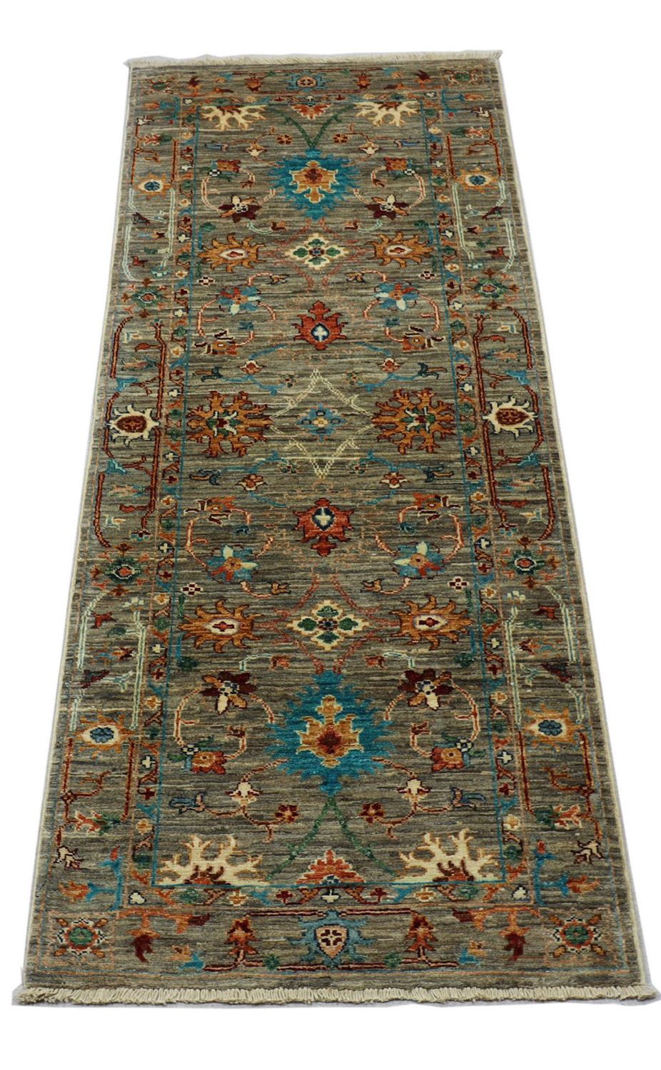 Alfombra de pasillo Alfombra Ziegler - 201 x 77 cm - verde oliva