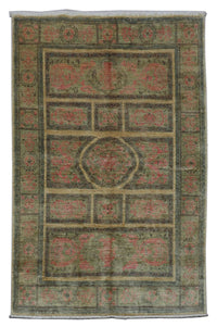 Alfombra Ziegler - 220 x 120 cm - verde oliva