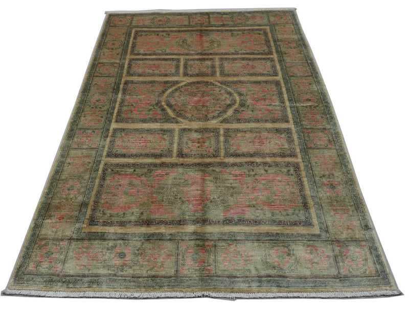 Alfombra Ziegler - 220 x 120 cm - verde oliva