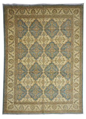 Alfombra Ziegler - 354 x 264 cm - turquesa