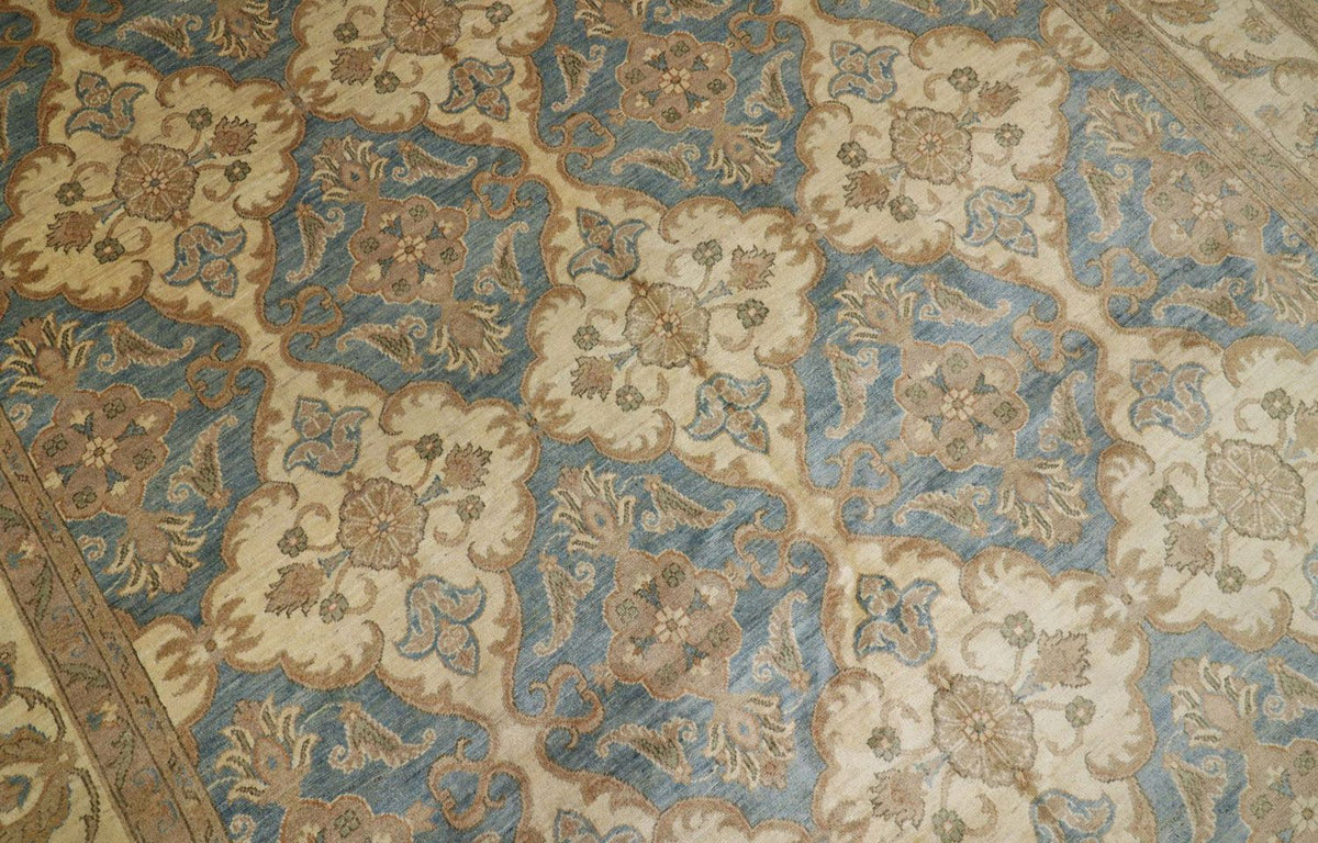 Alfombra Ziegler - 354 x 264 cm - turquesa