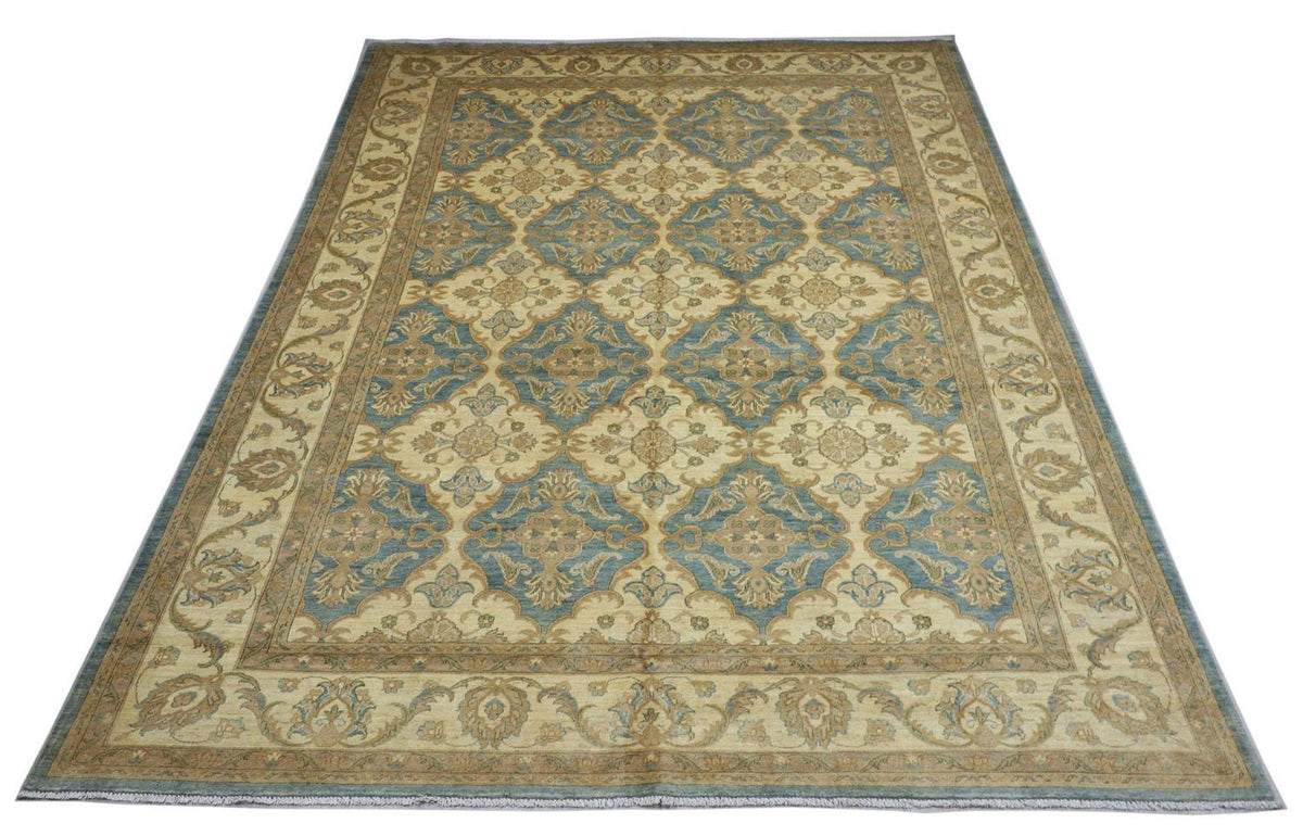 Alfombra Ziegler - 354 x 264 cm - turquesa