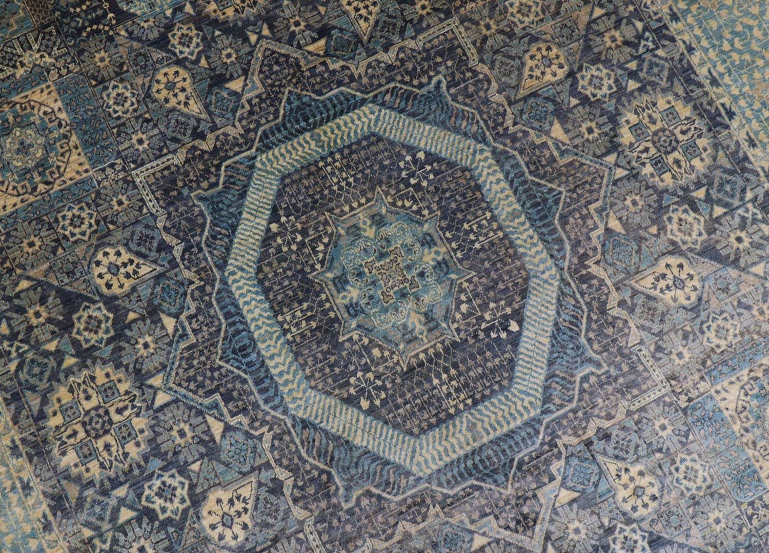 Alfombra Ziegler - 315 x 250 cm - azul marino