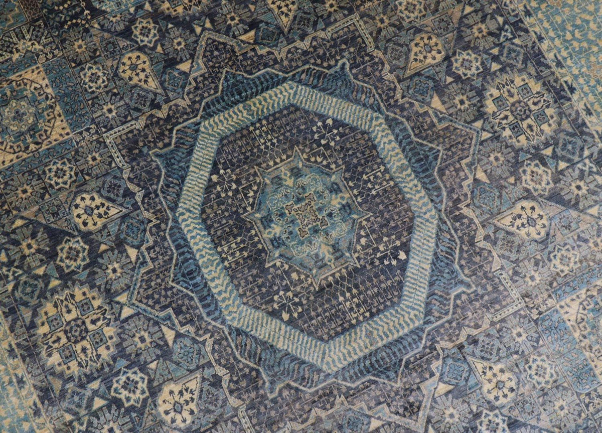 Alfombra Ziegler - 315 x 250 cm - azul marino