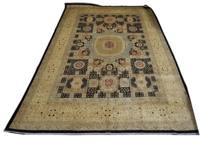Alfombra Ziegler - 424 x 313 cm - azul oscuro