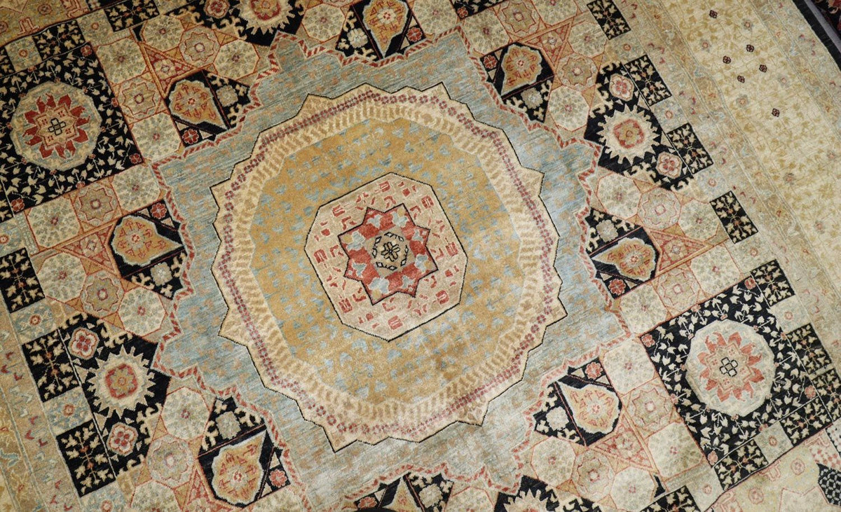 Alfombra Ziegler - 424 x 313 cm - azul oscuro
