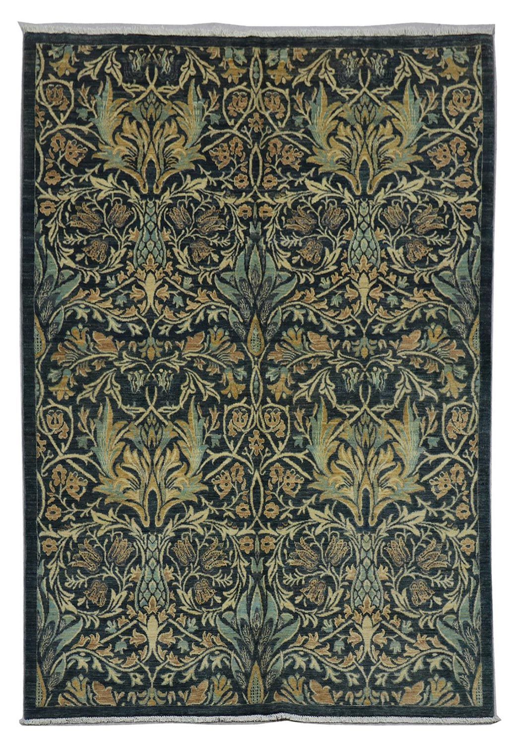 Alfombra Ziegler - 229 x 172 cm - azul petróleo
