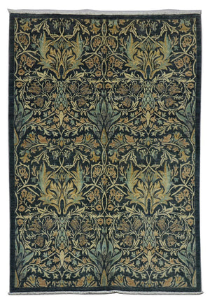 Alfombra Ziegler - 229 x 172 cm - azul petróleo