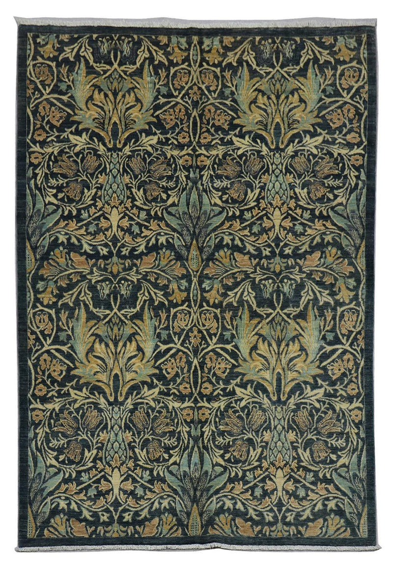 Alfombra Ziegler - 229 x 172 cm - azul petróleo