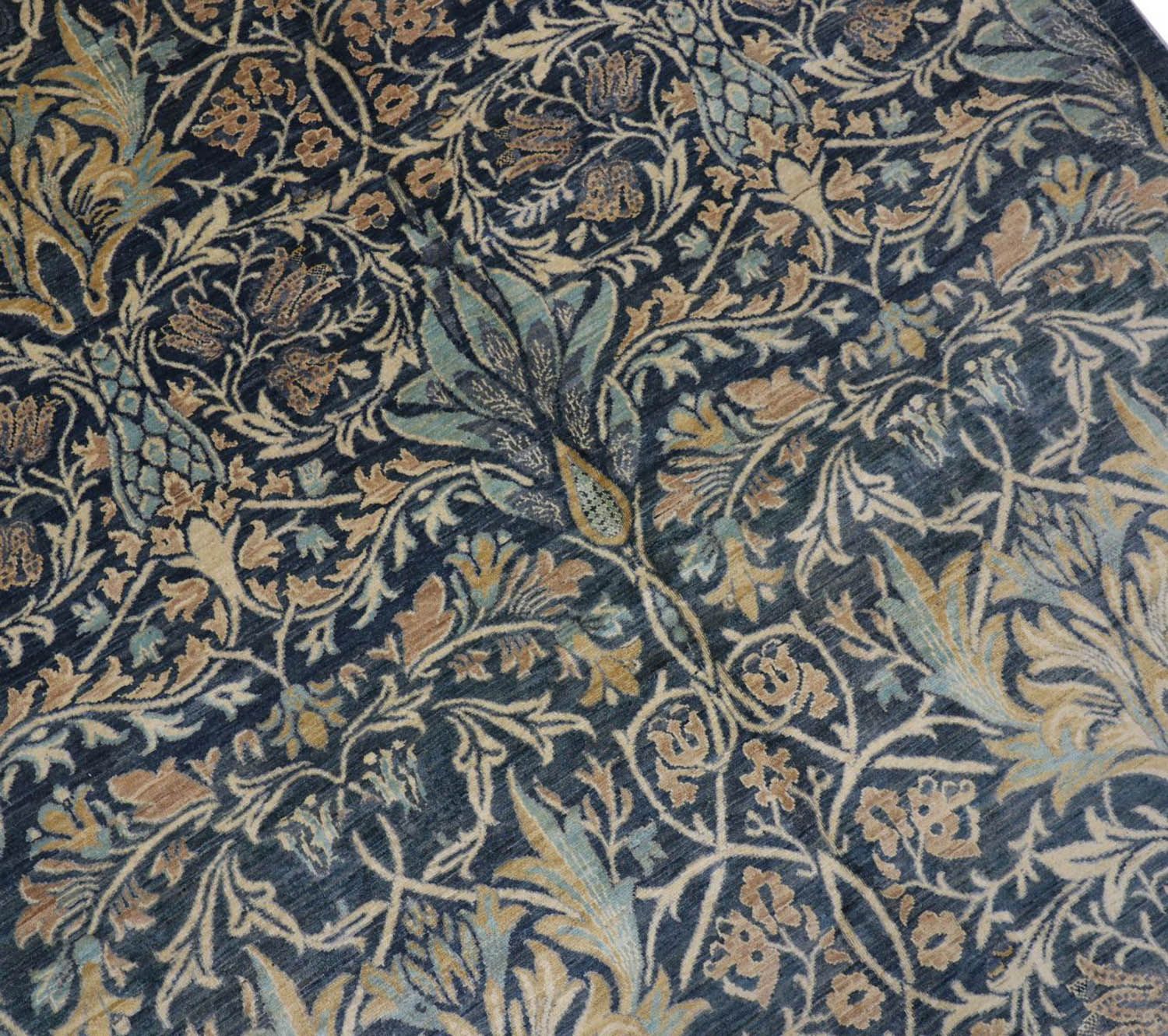 Alfombra Ziegler - 229 x 172 cm - azul petróleo