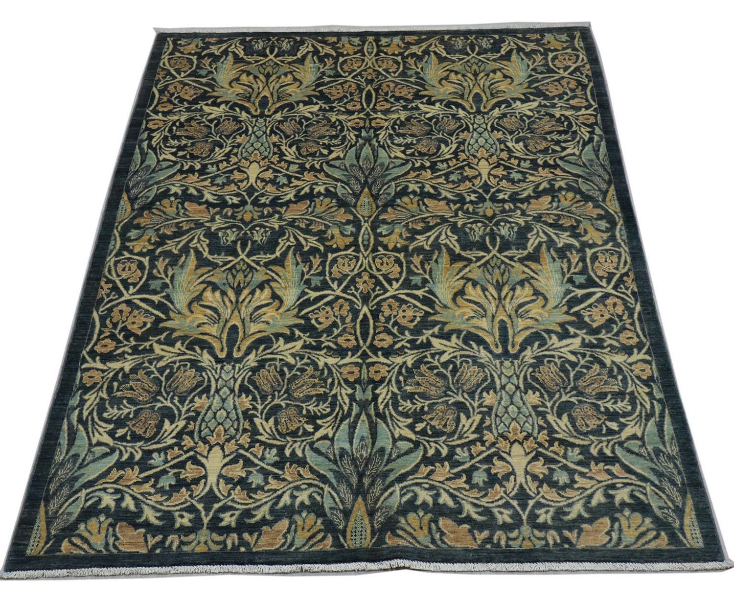Alfombra Ziegler - 229 x 172 cm - azul petróleo