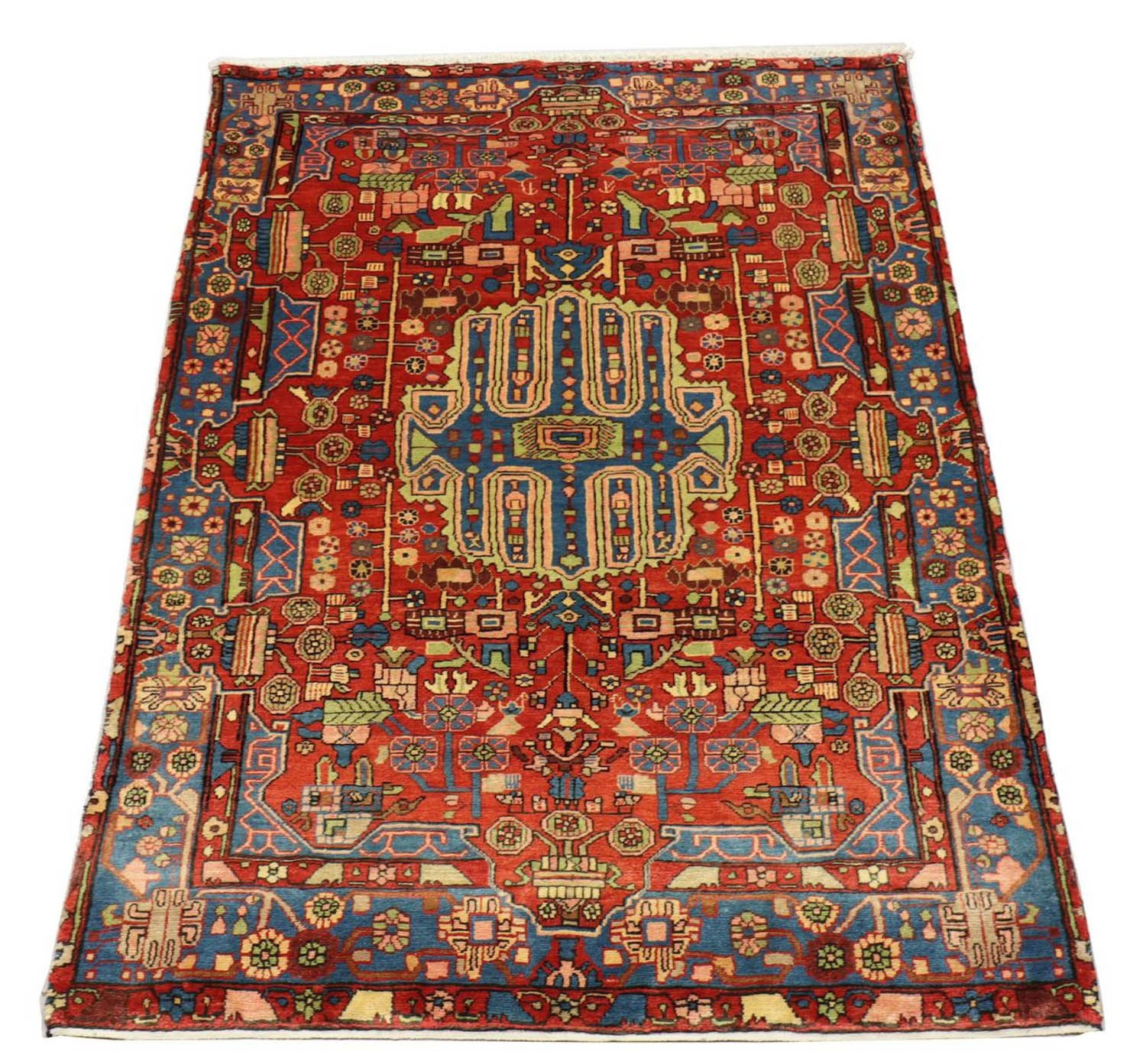 Alfombra persa - Nómada - 215 x 154 cm - rojo