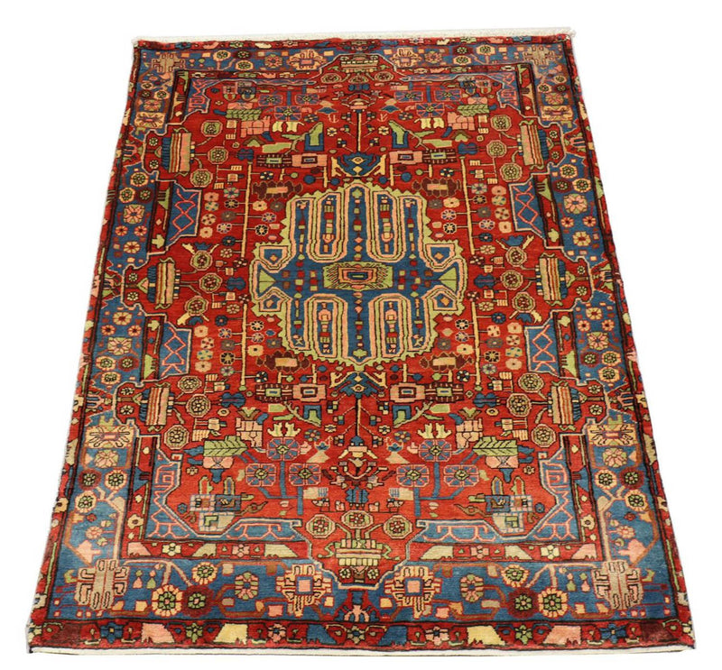 Alfombra persa - Nómada - 215 x 154 cm - rojo