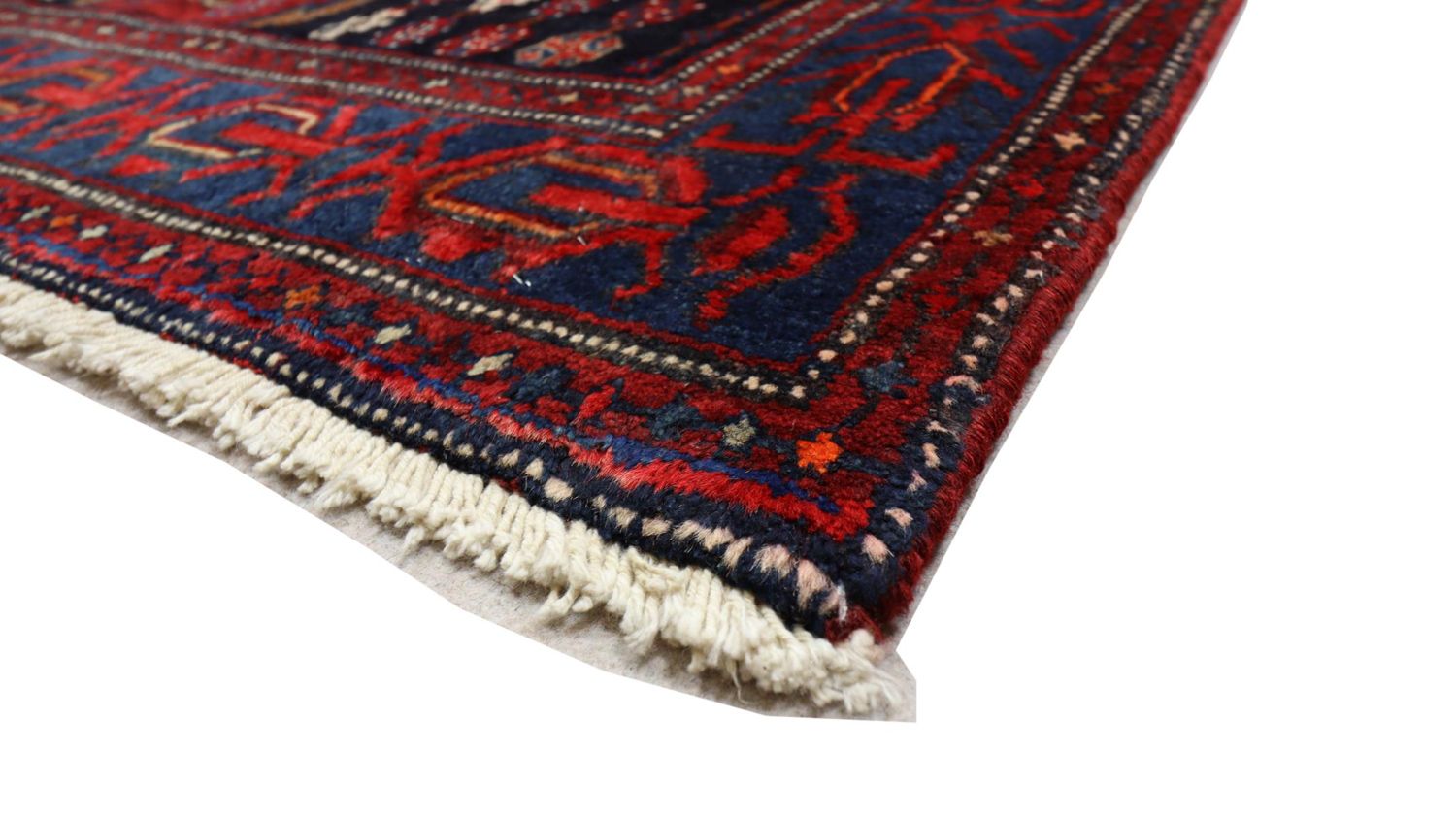 Alfombra Gabbeh - Loribaft Persa - 243 x 133 cm - rojo