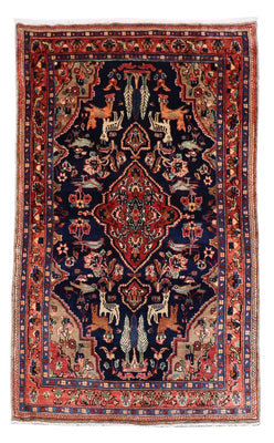 Alfombra de pasillo Alfombra persa - Nómada - 237 x 127 cm - azul oscuro