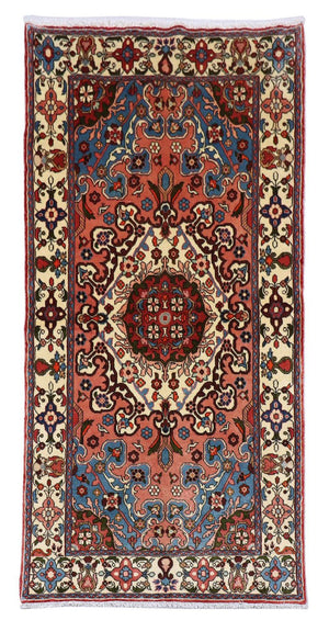 Alfombra de pasillo Alfombra persa - Nómada - 230 x 127 cm - rojo claro