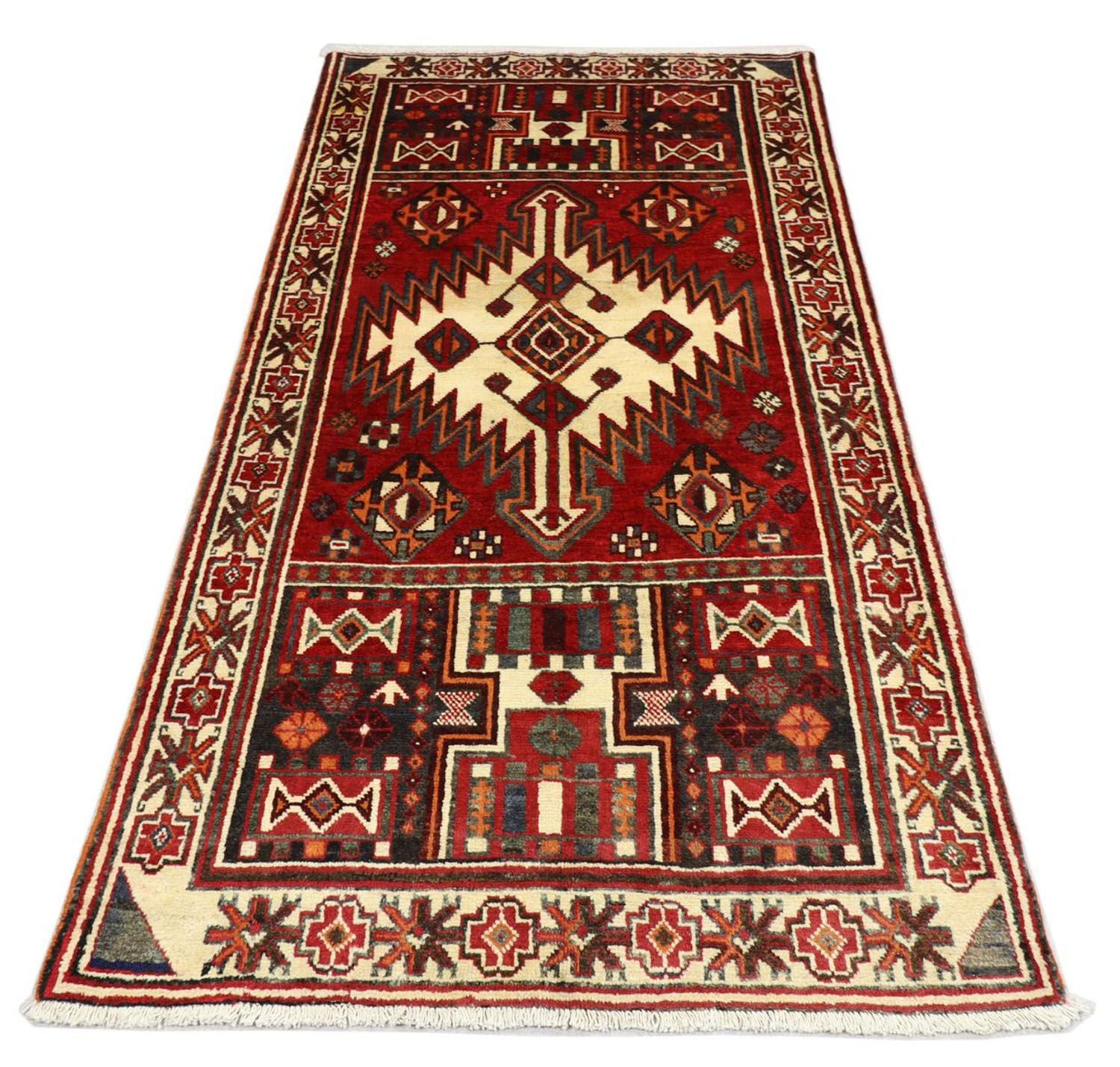Alfombra de pasillo Alfombra persa - Nómada - 245 x 135 cm - rojo