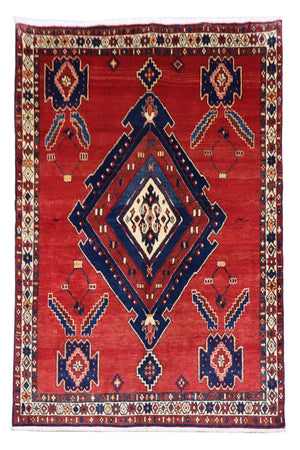 Alfombra persa - Nómada - 212 x 154 cm - rojo