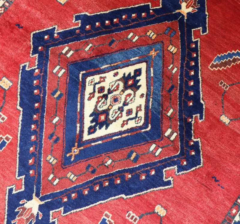 Alfombra persa - Nómada - 212 x 154 cm - rojo