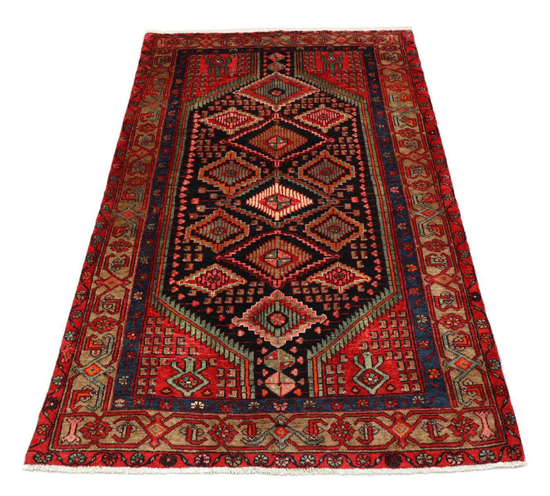 Alfombra persa - Nómada - 217 x 138 cm - negro