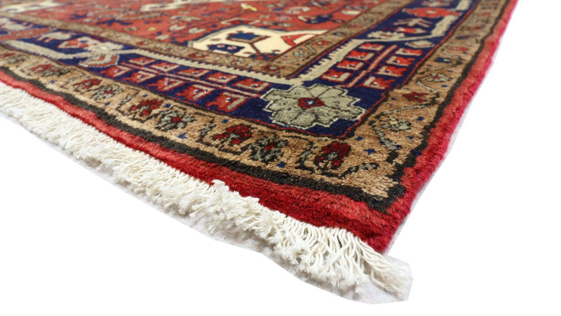 Alfombra persa - Nómada - 212 x 151 cm - rojo oscuro