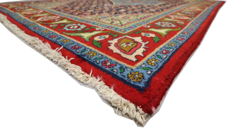 Alfombra persa - Nómada - 203 x 137 cm - azul oscuro