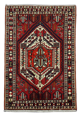 Alfombra persa - Nómada - 210 x 149 cm - rojo