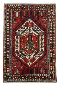 Alfombra persa - Nómada - 210 x 149 cm - rojo