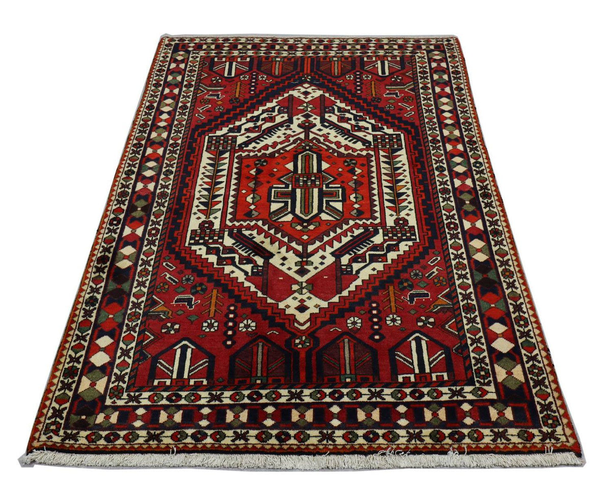 Alfombra persa - Nómada - 210 x 149 cm - rojo