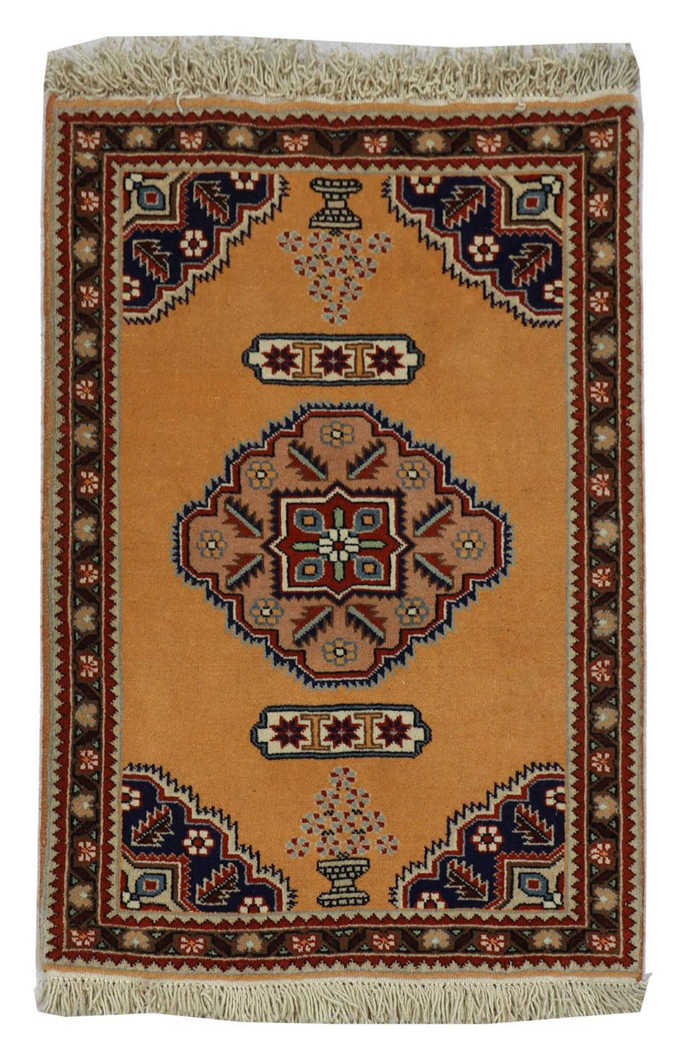 Alfombra persa - Nómada - 99 x 71 cm - oro