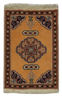 Alfombra persa - Nómada - 99 x 71 cm - oro