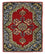 Alfombra persa - Keshan - 97 x 73 cm - rojo