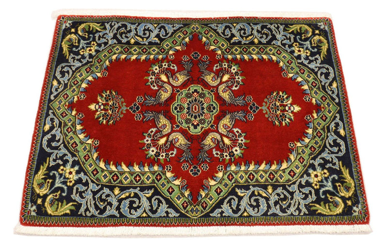 Alfombra persa - Keshan - 97 x 73 cm - rojo