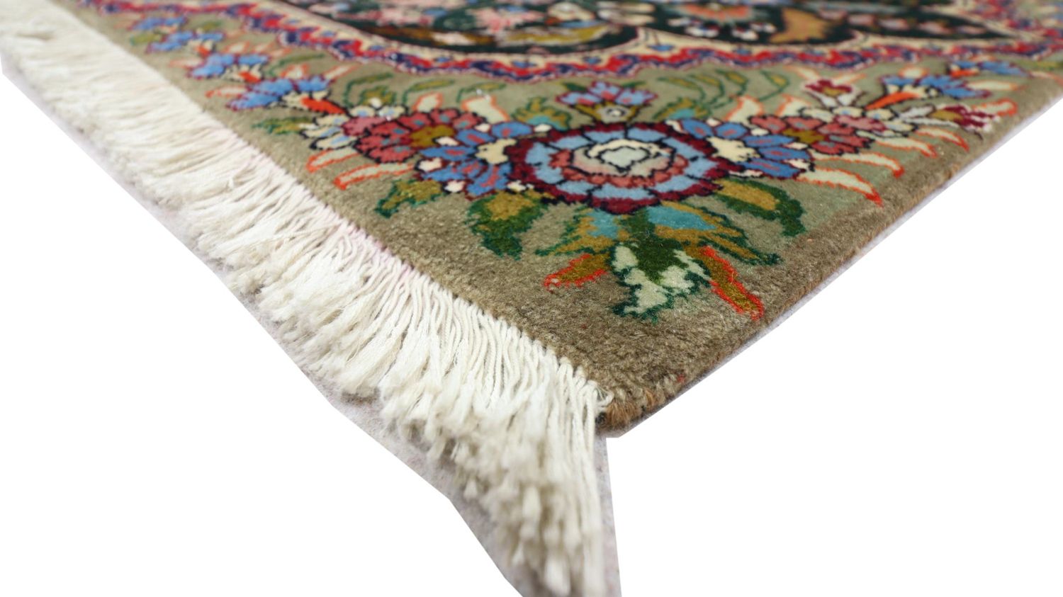 Alfombra persa - Tabriz - 92 x 68 cm - azul oscuro