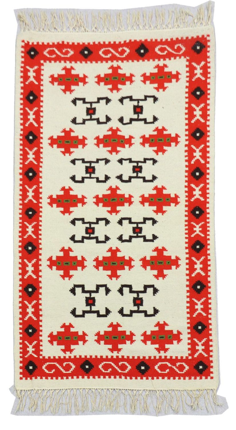 Alfombra Kelim - Tendencia - 160 x 100 cm - beige