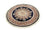 Alfombra china redondo  - 184 x 184 cm - azul