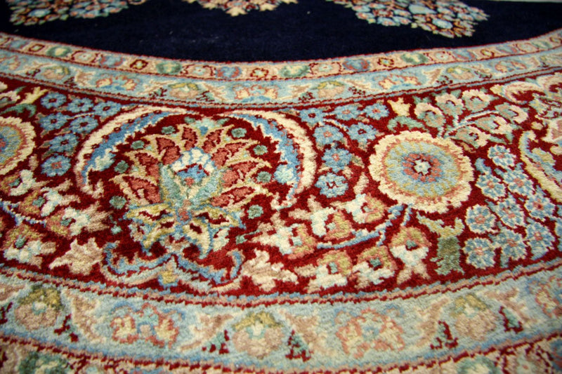 Alfombra china redondo  - 184 x 184 cm - azul