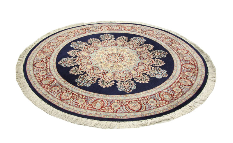 Alfombra china redondo  - 184 x 184 cm - azul