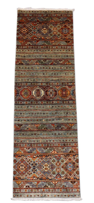 Alfombra de pasillo Alfombra Ziegler - 258 x 85 cm - verde oliva