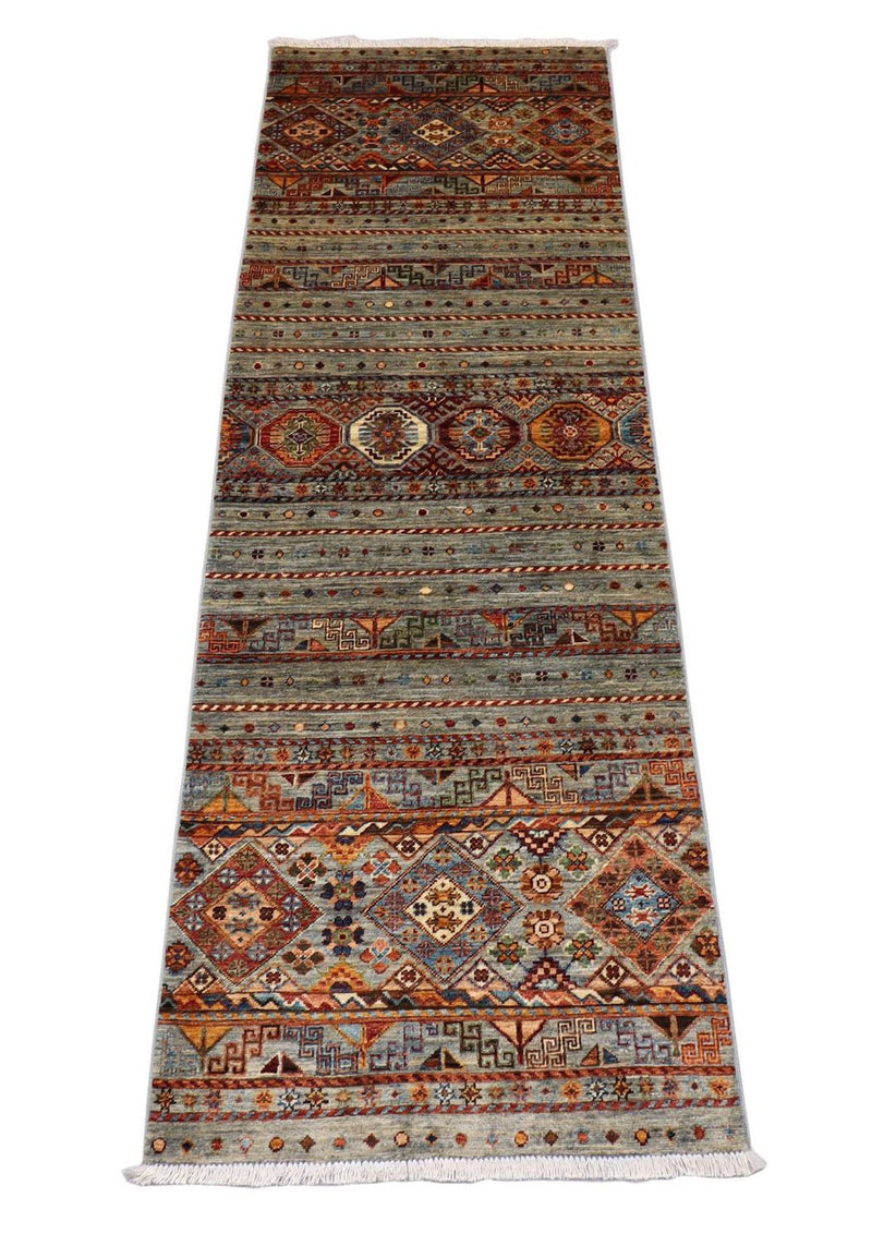 Alfombra de pasillo Alfombra Ziegler - 258 x 85 cm - verde oliva