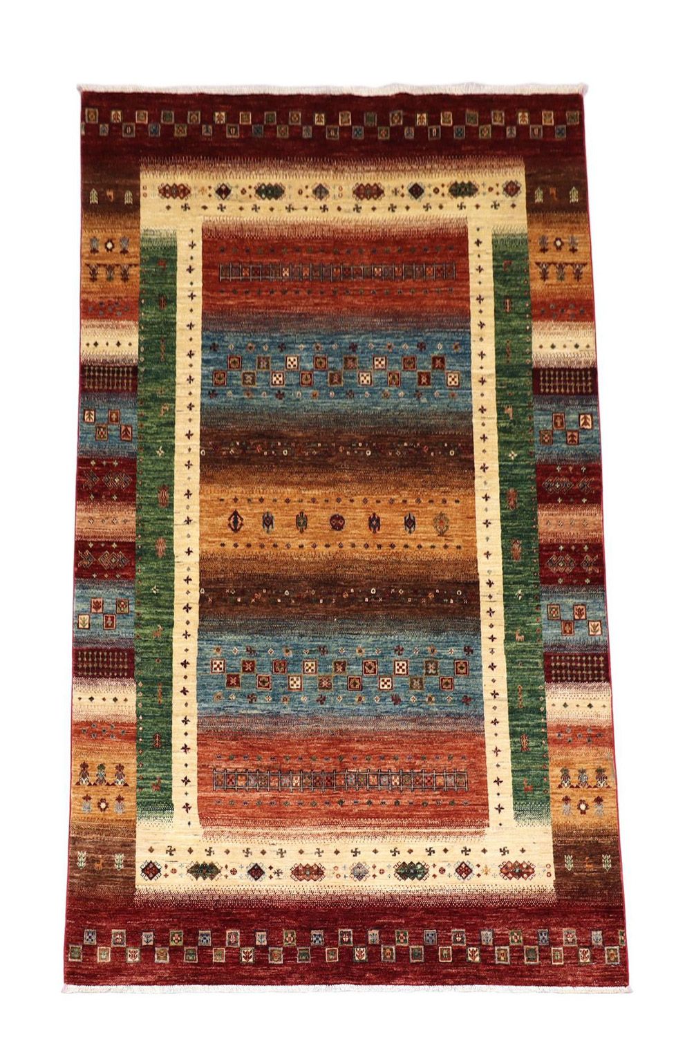 Alfombra Ziegler - 278 x 172 cm - rojo oscuro