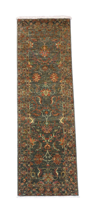 Alfombra de pasillo Alfombra Ziegler - 262 x 81 cm - verde oliva