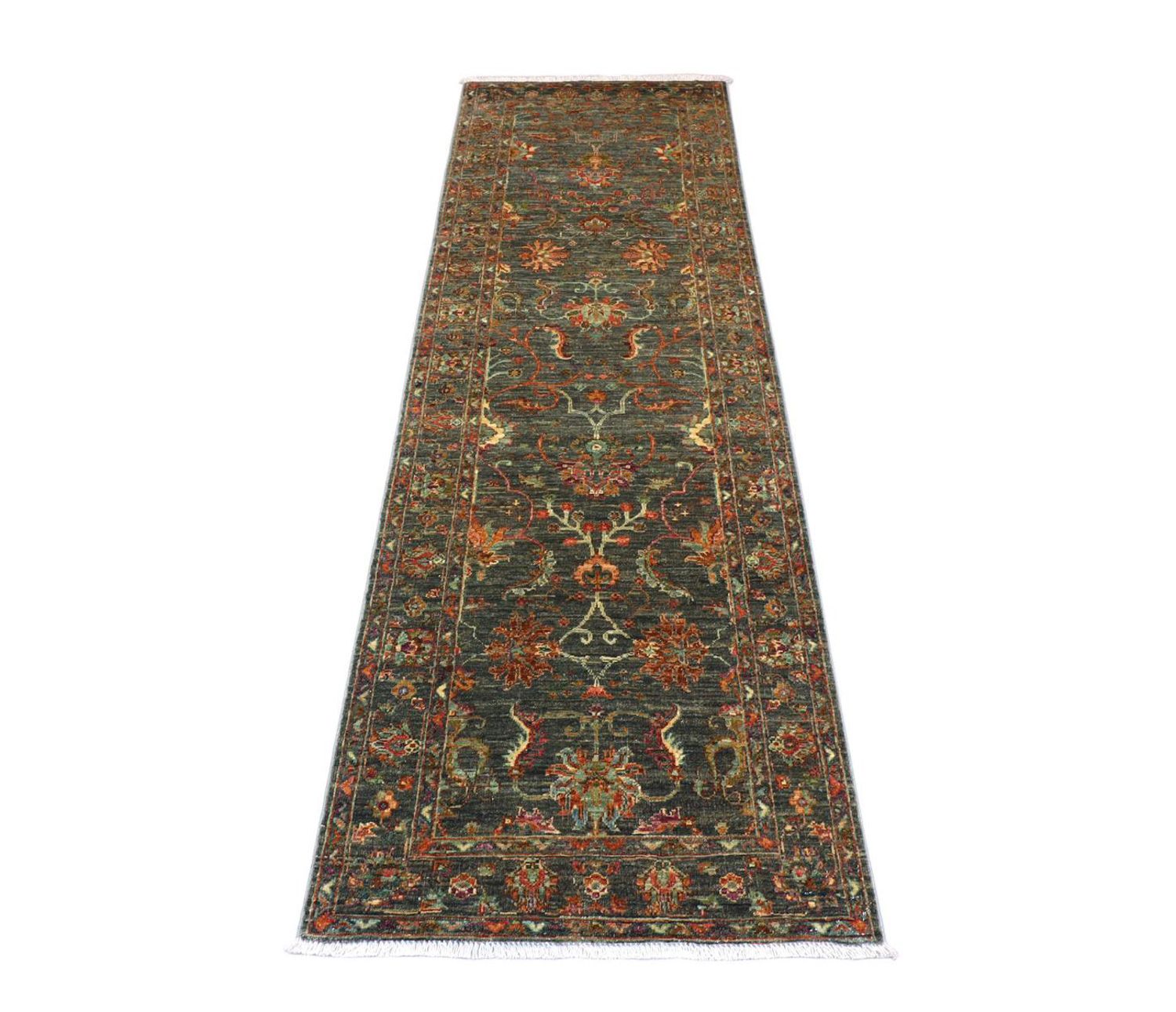 Alfombra de pasillo Alfombra Ziegler - 262 x 81 cm - verde oliva