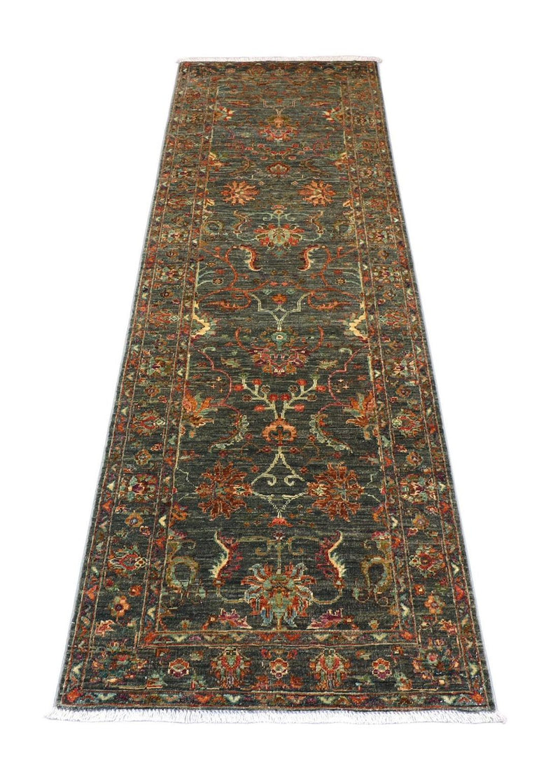 Alfombra de pasillo Alfombra Ziegler - 262 x 81 cm - verde oliva