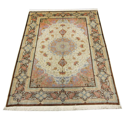 Alfombra de seda - Ghom Seda - Prima - 240 x 155 cm - beige